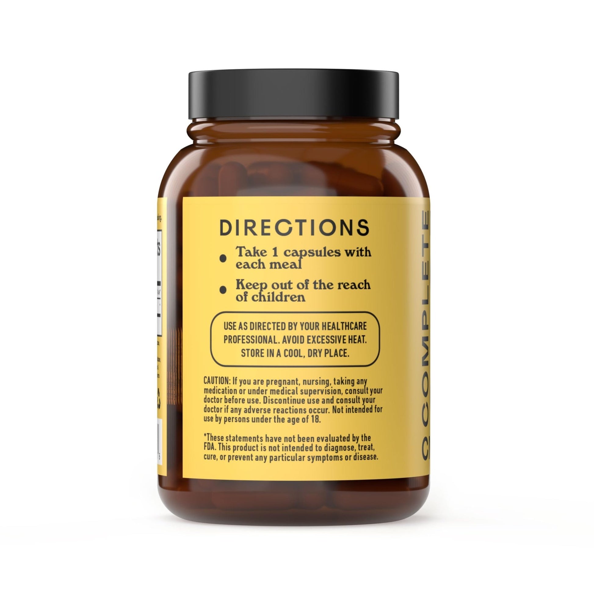 Complete Natural Products Digestive Enzyme Capsules, 550mg, 100ct | Plant-Based Formula - dailyvitalstore