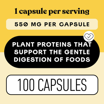 Complete Natural Products Digestive Enzyme Capsules, 550mg, 100ct | Plant-Based Formula - dailyvitalstore