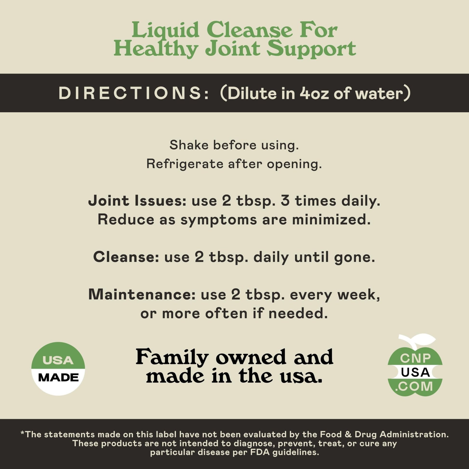 Complete Natural Products Joint Support Complete – 16 Fl Oz Organic Liquid Joint Supplement with Glucosamine Chondroitin MSM – Natural Uric Acid Cleanse & Herbal Joint Health Support for Mobility - dailyvitalstore