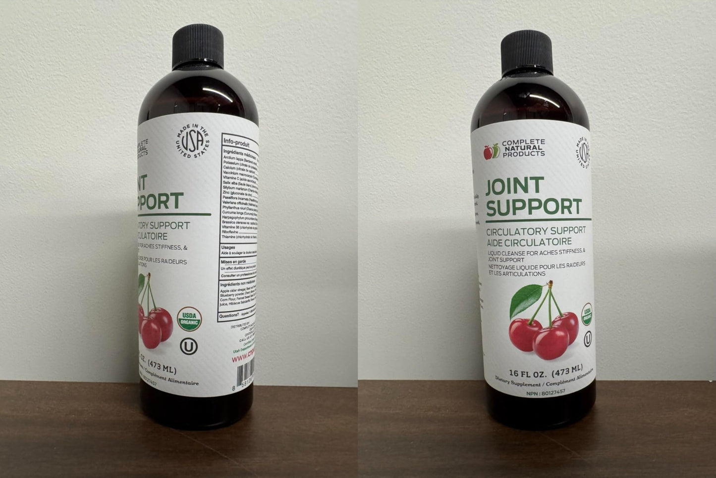Complete Natural Products Joint Support Complete – 16 Fl Oz Organic Liquid Joint Supplement with Glucosamine Chondroitin MSM – Natural Uric Acid Cleanse & Herbal Joint Health Support for Mobility - dailyvitalstore