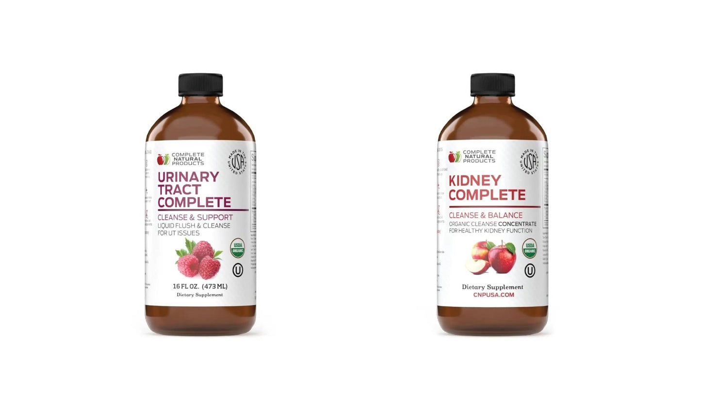Complete Natural Products Urinary Tract Complete 12oz & Kidney Complete 12oz Bundle - dailyvitalstore