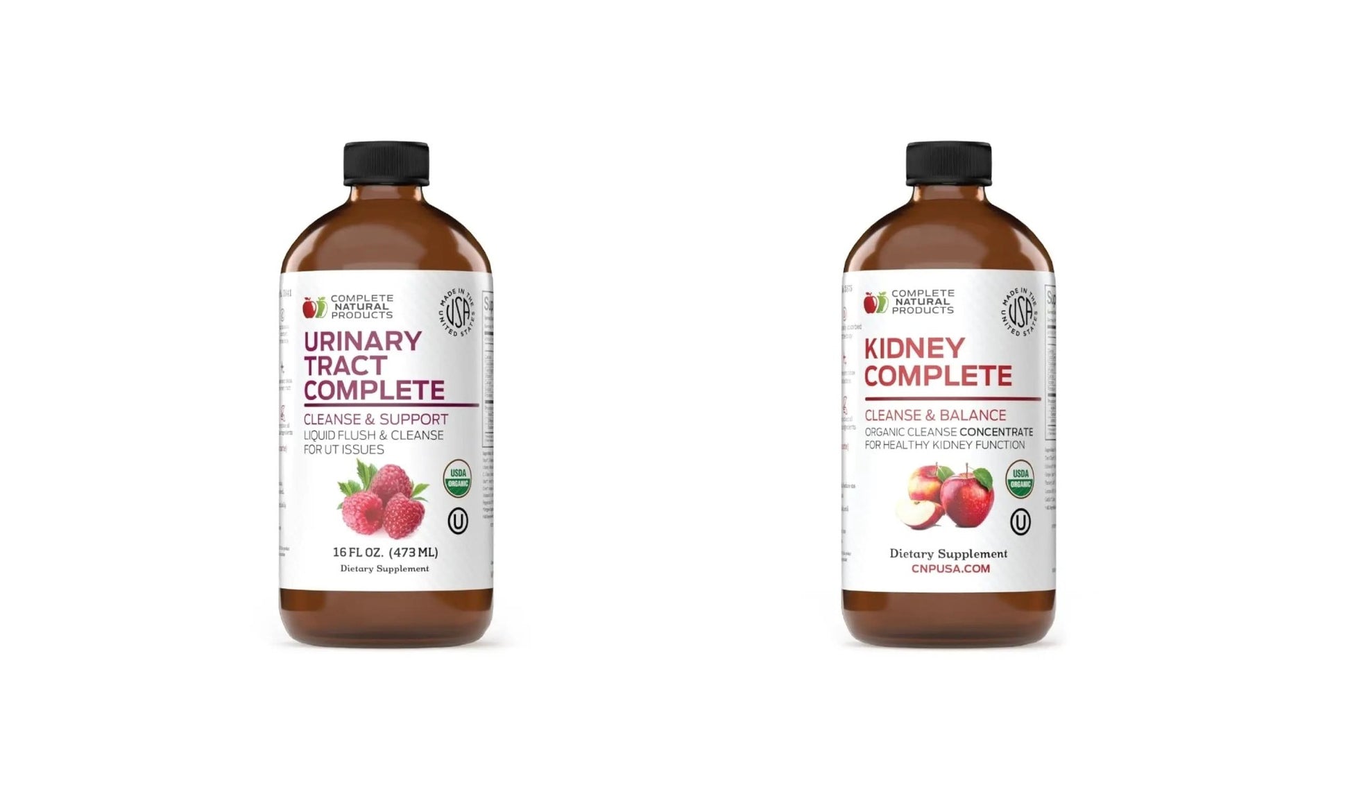 Complete Natural Products Urinary Tract Complete 12oz & Kidney Complete 12oz Bundle - dailyvitalstore