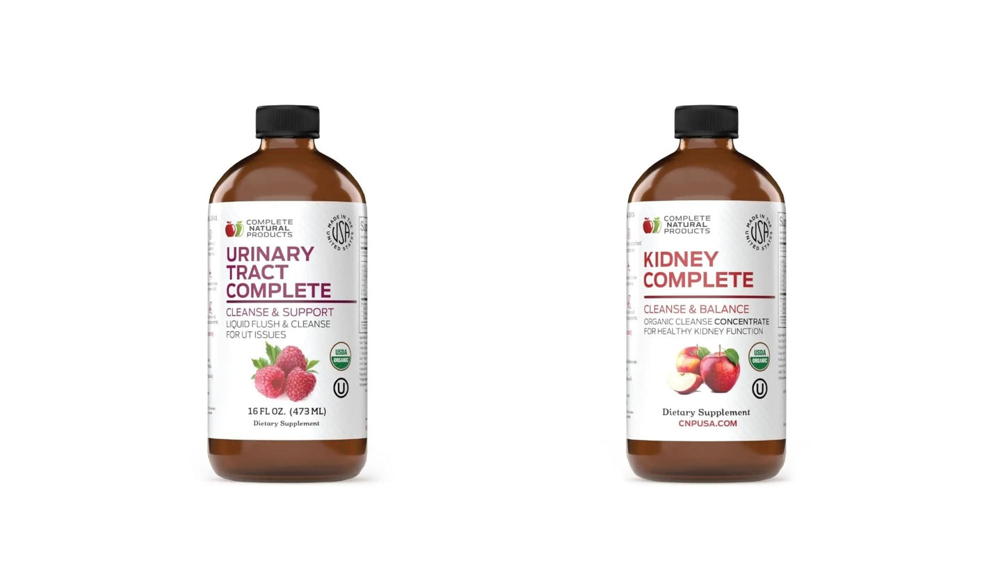 Complete Natural Products Urinary Tract Complete 16oz & Kidney Complete 16oz Bundle - dailyvitalstore