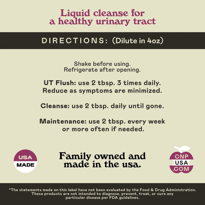 Complete Natural Products Urinary Tract Complete 8oz - Liquid Supplement for a Urinary Tract Cleanse, Defense, Health, and Treatment with Organic Cranberry & Organic D-Mannose - dailyvitalstore