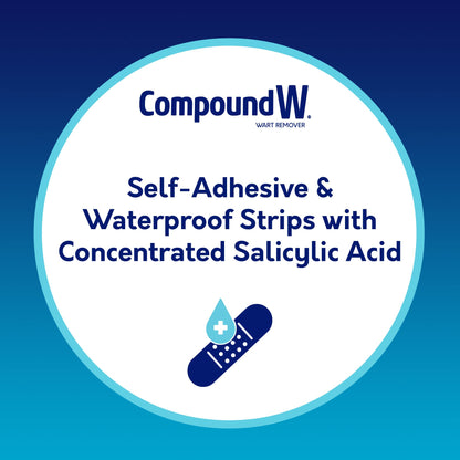 Compound W Wart Remover Maximum Strength One Step Pads with Salicylic Acid, 14 Medicated Pads - dailyvitalstore