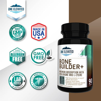 Comprehensive Bone Builder Calcium Supplement. Formulated with Highest Grade Calcium -Carbonate/Hydroxyapatite/Citrate, Magnesium, Zinc, D3. Works in Sync - dailyvitalstore