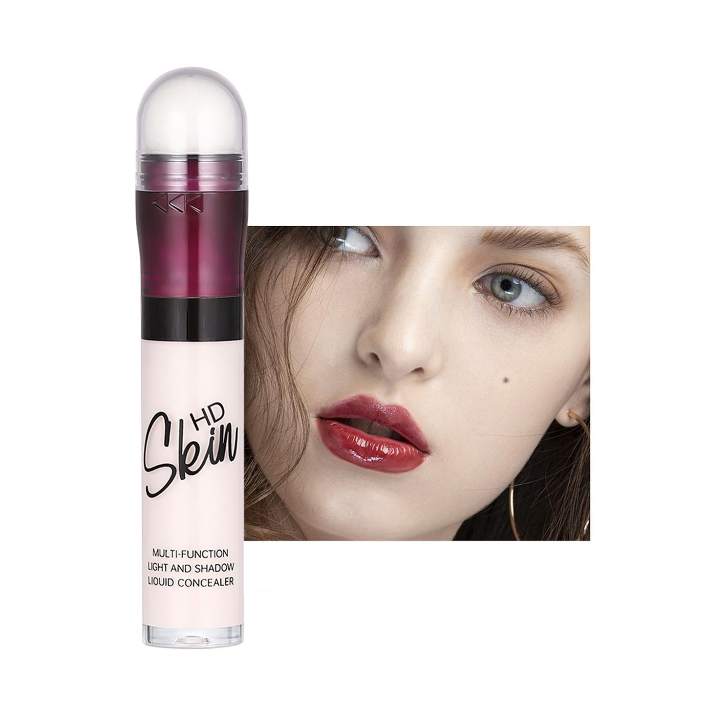 Concealer Stick Foundation Concealer Moisturizing Hydration Brightening Skin Tone Concealer Oil Control Waterproof With Applicator Cushion - dailyvitalstore