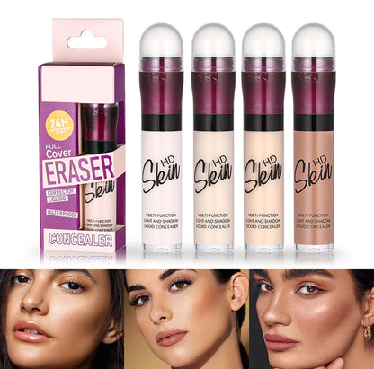 Concealer Stick Foundation Concealer Moisturizing Hydration Brightening Skin Tone Concealer Oil Control Waterproof With Applicator Cushion - dailyvitalstore