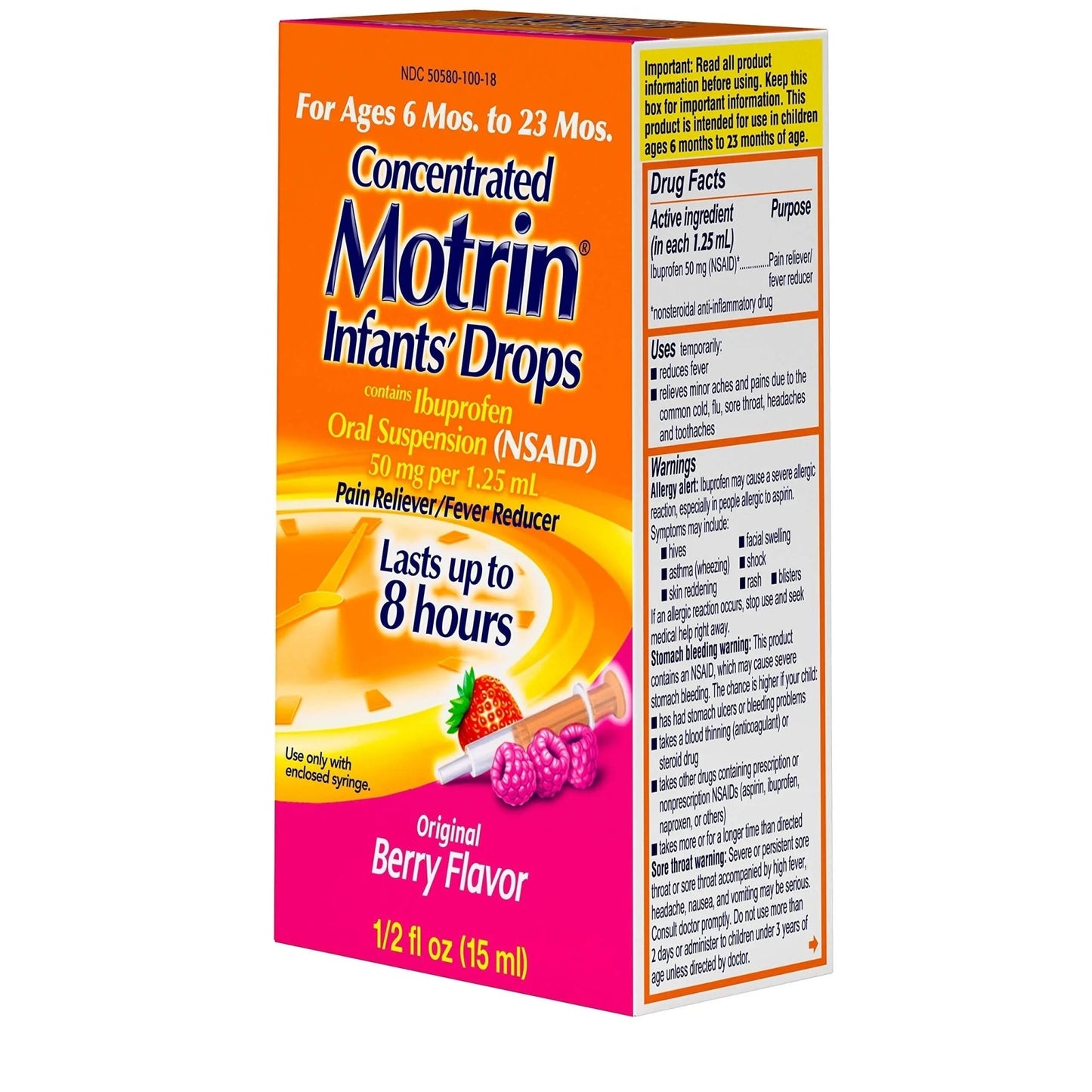 Concentrated Motrin Aspirin, 0.5 Fluid Ounce - dailyvitalstore