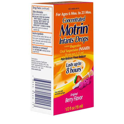 Concentrated Motrin Aspirin, 0.5 Fluid Ounce - dailyvitalstore