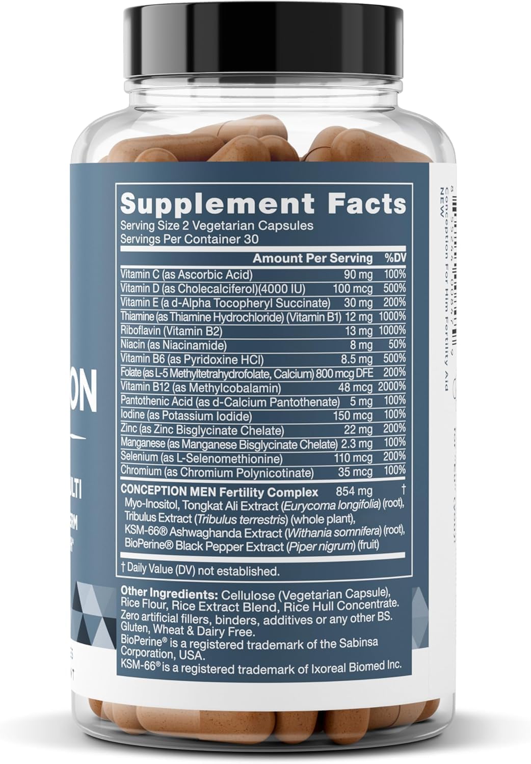 Conception for Him and Vital Liver Bundle - Male Fertility Booster & Prenatal Supplement + 9-in-1 Liver Support - dailyvitalstore
