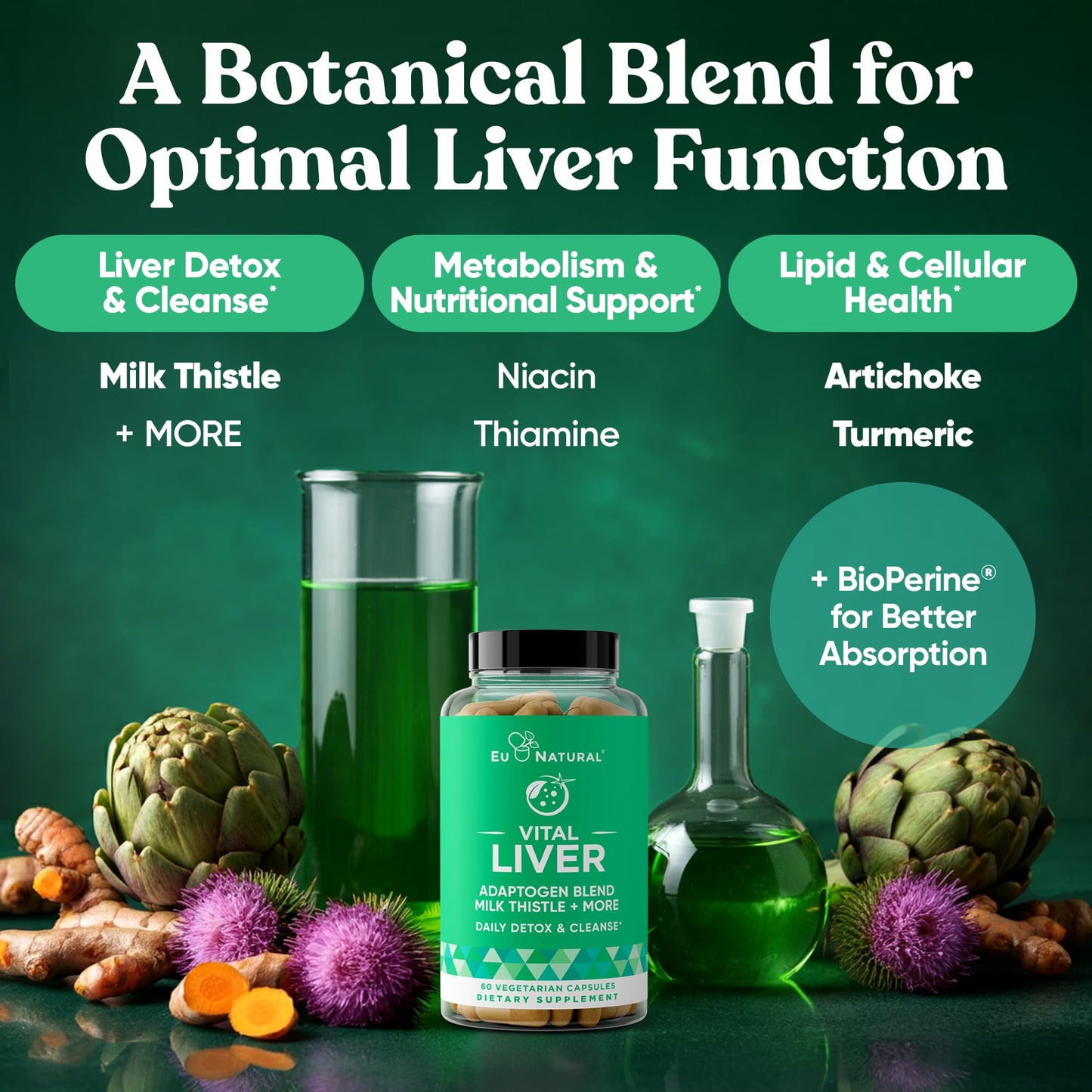 Conception for Him and Vital Liver Bundle - Male Fertility Booster & Prenatal Supplement + 9-in-1 Liver Support - dailyvitalstore