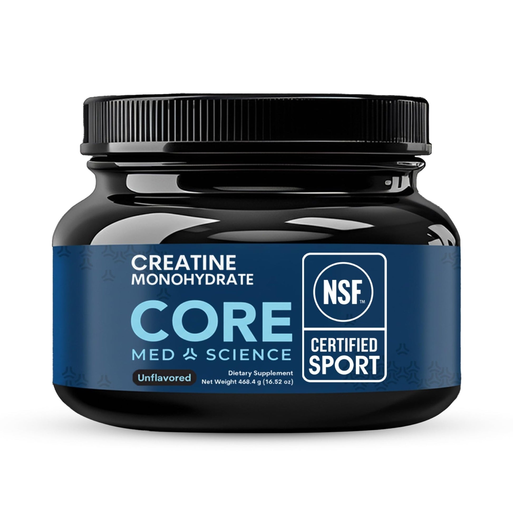 Core Med Science Creatine Monohydrate Powder 90 Servings - NSF Certified for Sport, 5g Pure Micronized Creatine, Unflavored Supplement for Strength, Recovery - dailyvitalstore