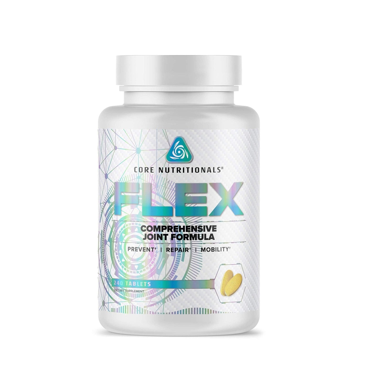 Core Nutritionals Flex Comprehensive Joint Formula | Promotes Healthy Tendons, Ligaments, & Cartilage | Improve Mobility | Antioxidants for Recovery | 240 Tablets - dailyvitalstore