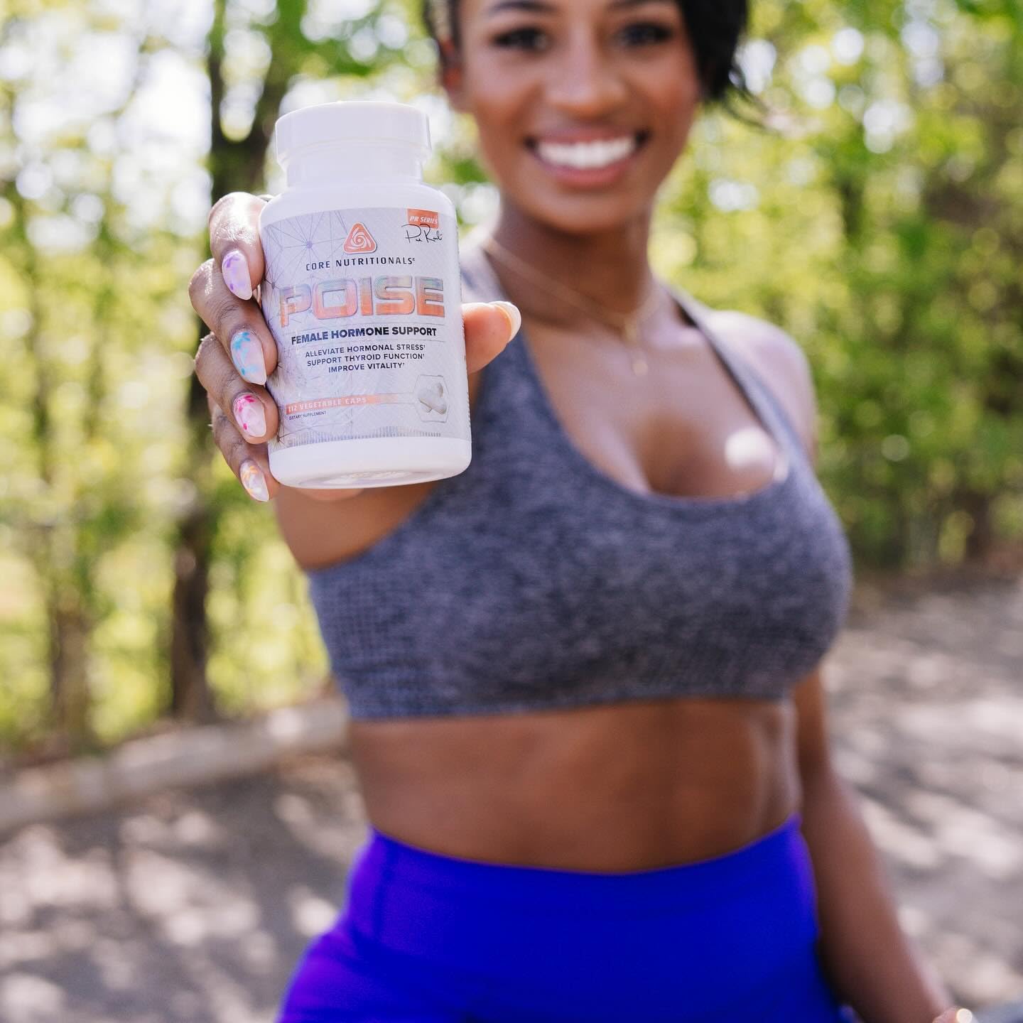 Core Nutritionals Poise Female Hormone Support | Thyroid Hormone Balance & Menstrual Support | with Magnesium & Iodine | Antioxidant Rich | 112 Vegetable Capsules - dailyvitalstore