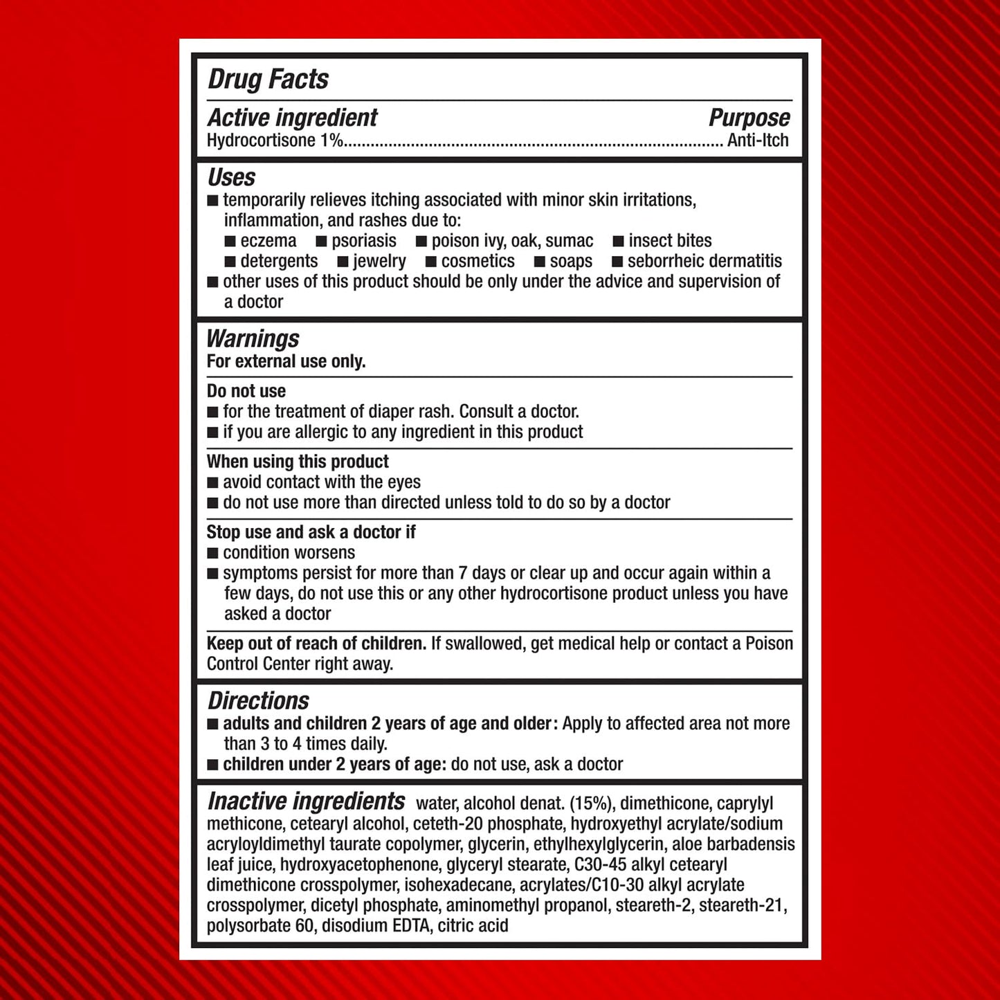 Cortizone-10 Maximum Strength Itch Relief Massaging Rollerball, 1% Hydrocortisone, Fast-Acting, Anti-Itch Liquid for Bug Bites, Rash, Eczema, Psoriasis, Poison Ivy, Oak, Sumac, 1.5 fl. oz - dailyvitalstore