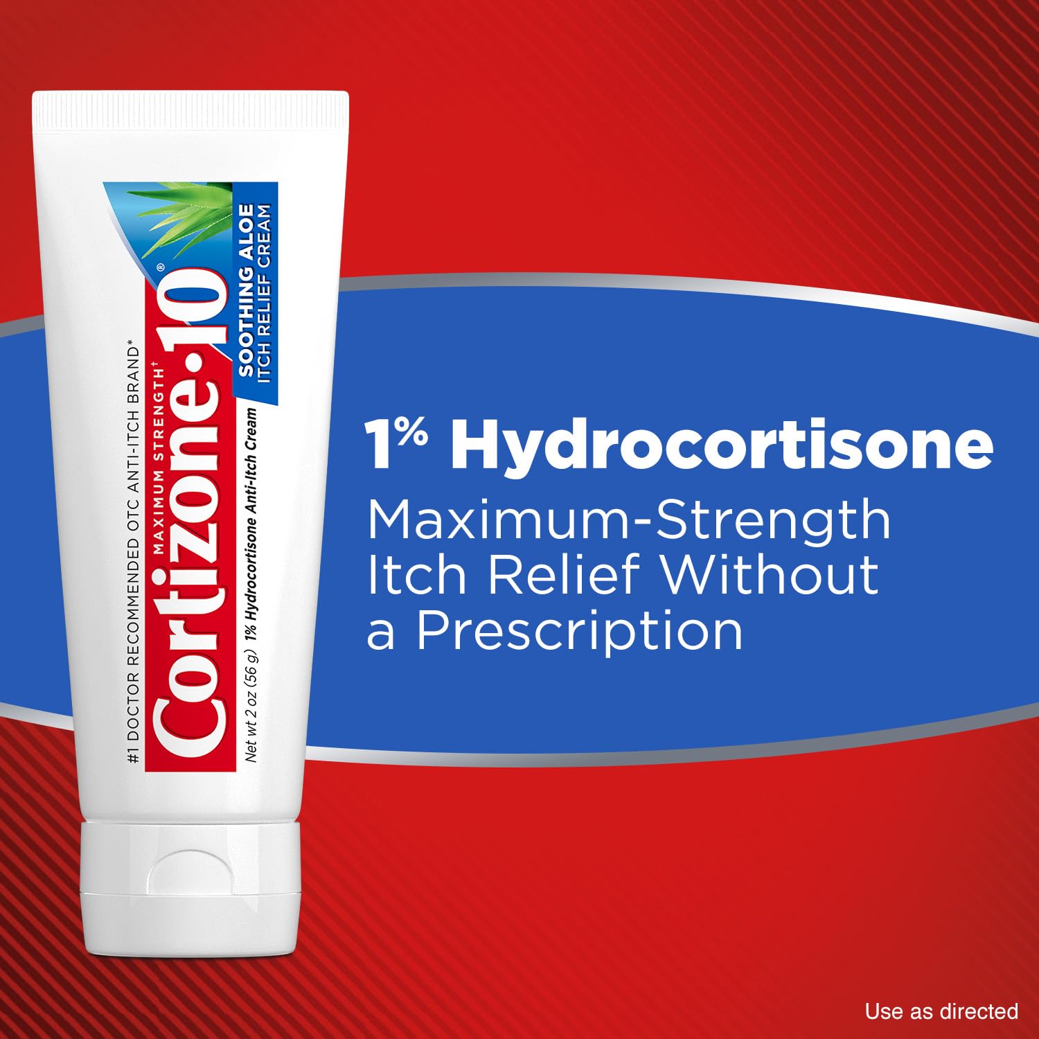 Cortizone-10 Maximum Strength Soothing Aloe Itch Relief Cream, 1% Hydrocortisone, Fast-Acting, Anti-Itch Cream for Bug Bites, Rash, Eczema, Psoriasis, Poison Ivy, Oak, Sumac, 2 oz (Pack of 4) - dailyvitalstore