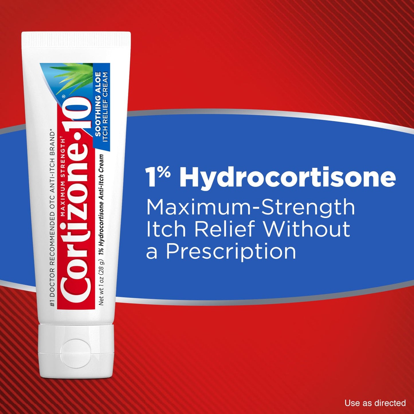 Cortizone-10 Maximum Strength Soothing Aloe Itch Relief Cream, 1% Hydrocortisone, Fast-Acting, Anti-Itch Cream for Bug Bites, Rash, Eczema, Psoriasis, Poison Ivy, Oak, Sumac & More, 1 oz - dailyvitalstore