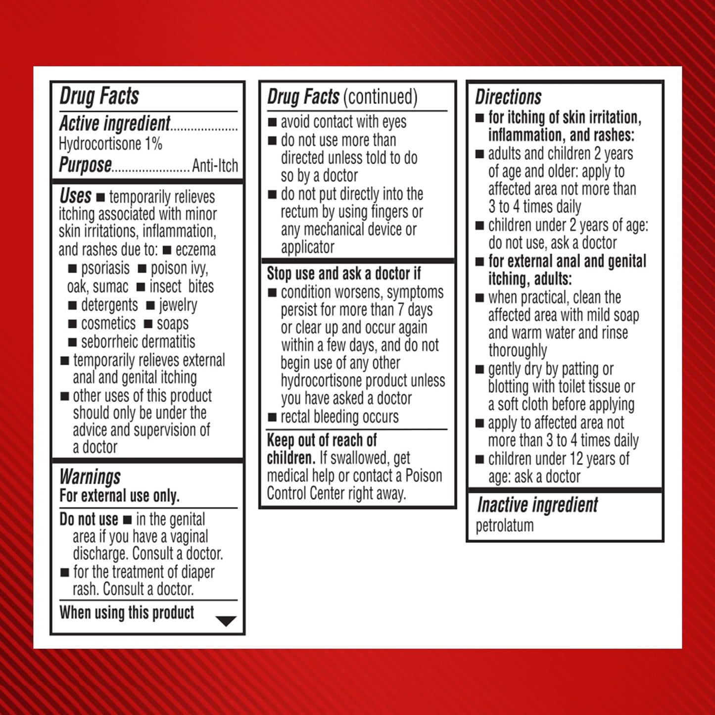 Cortizone-10 Maximum Strength Water Resistant Itch Relief Ointment, 1% Hydrocortisone, Fast-Acting, Anti-Itch Cream for Bug Bites, Rash, Eczema, Psoriasis, Poison Ivy, Oak, Sumac & More, 1 oz - dailyvitalstore
