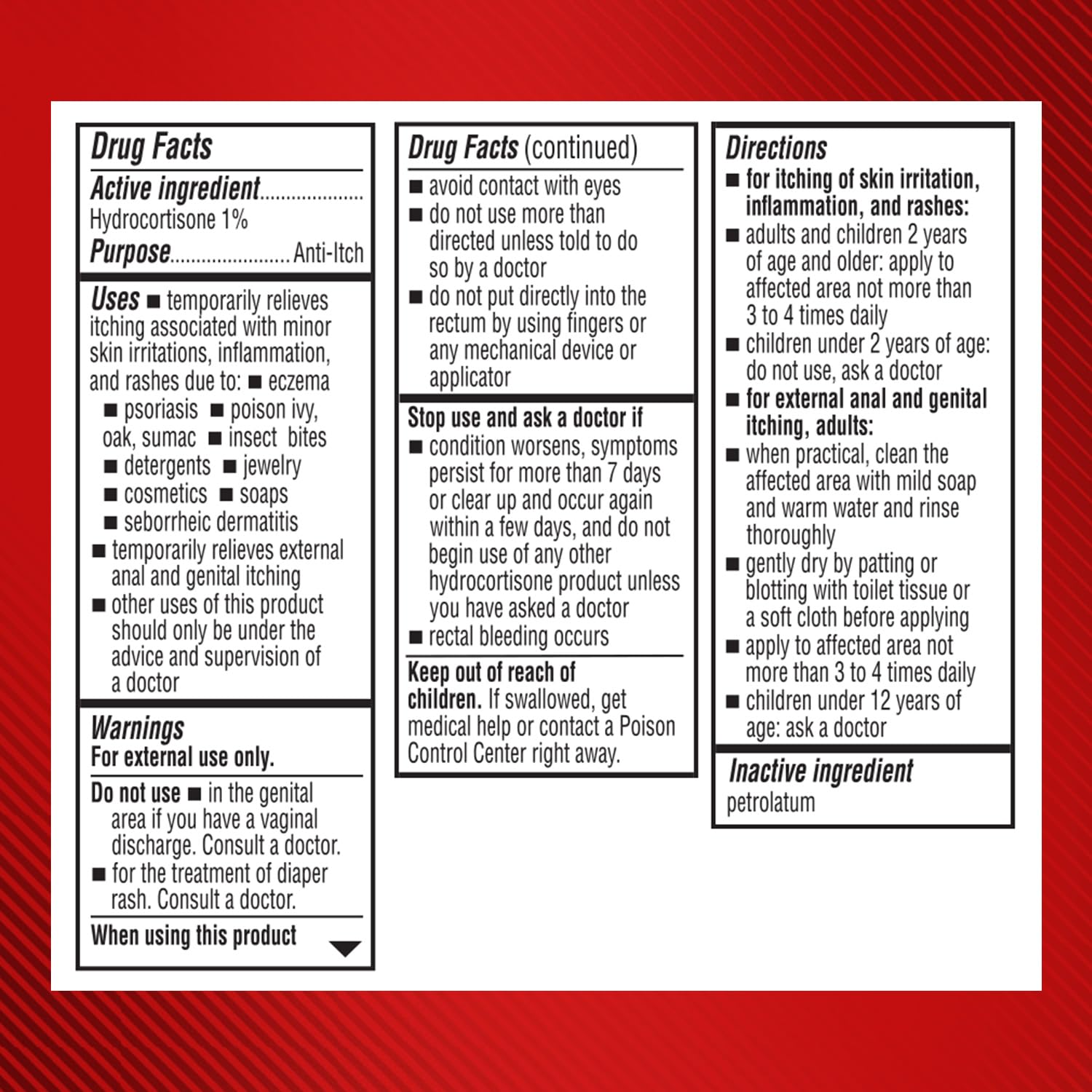Cortizone-10 Maximum Strength Water Resistant Itch Relief Ointment, 1% Hydrocortisone, Fast-Acting, Anti-Itch Cream for Bug Bites, Rash, Eczema, Psoriasis, Poison Ivy, Oak, Sumac & More, 1 oz - dailyvitalstore