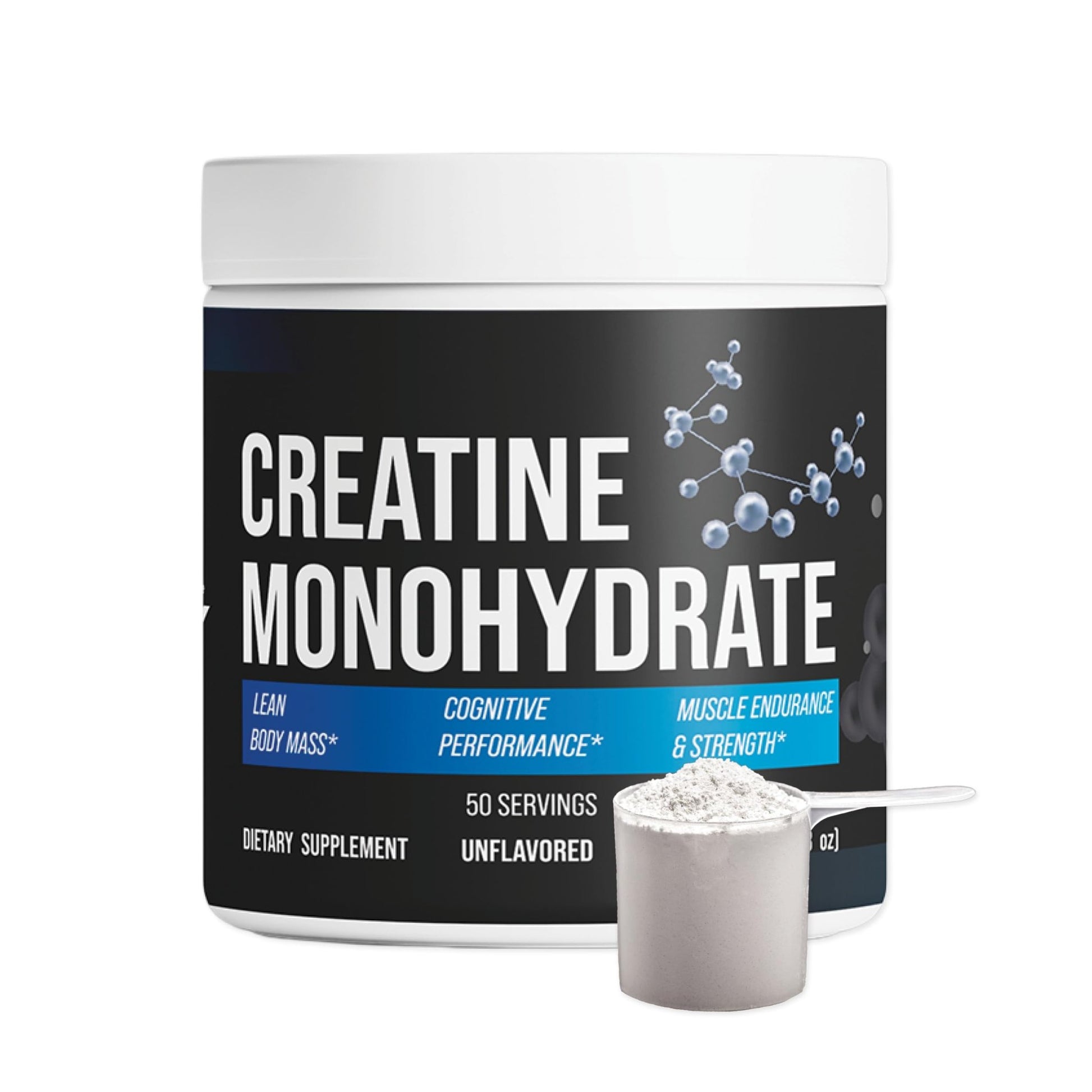 CorVive Creatine Monohydrate - Pure & Unflavored Creatine Powder - Vegan, Gluten Free, No Additives, Non-GMO - Easy-Mix Formula for Strength & Performance Support - dailyvitalstore