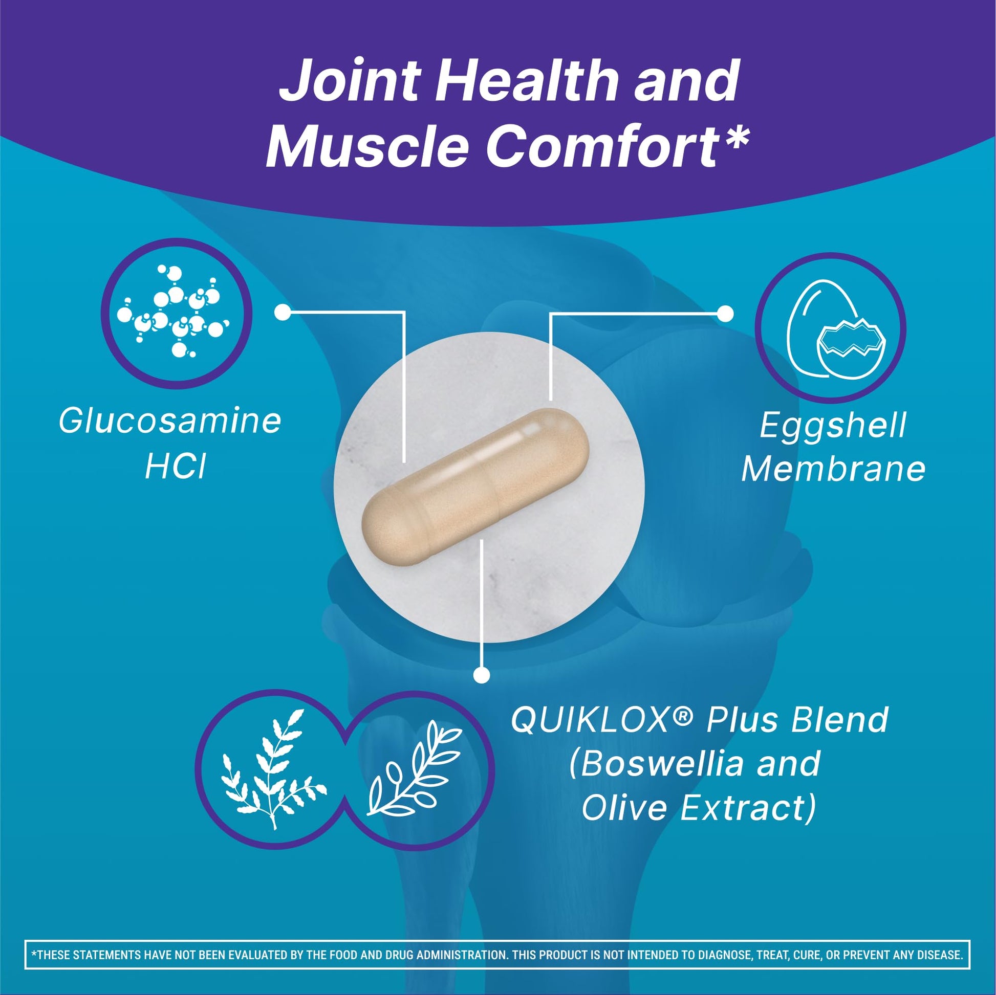 Cosamin Nutramax Muscle & Joint, Works to Decrease Cartilage Breakdown, Joint Health Supplement, Adult Men and Women Joint Health, 74 Capsules - dailyvitalstore