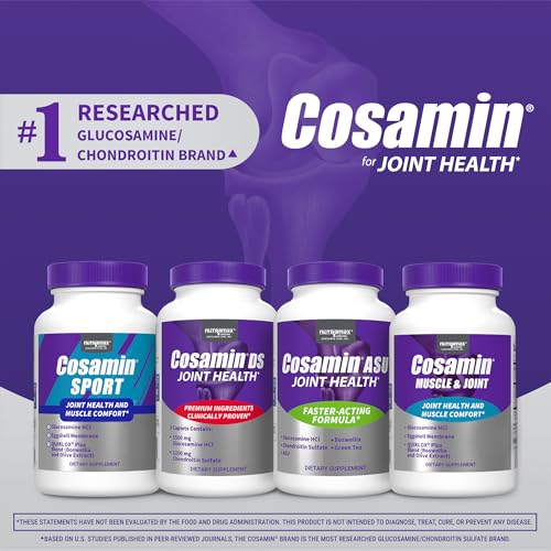 Cosamin Nutramax Muscle & Joint, Works to Decrease Cartilage Breakdown, Joint Health Supplement, Adult Men and Women Joint Health, 74 Capsules - dailyvitalstore
