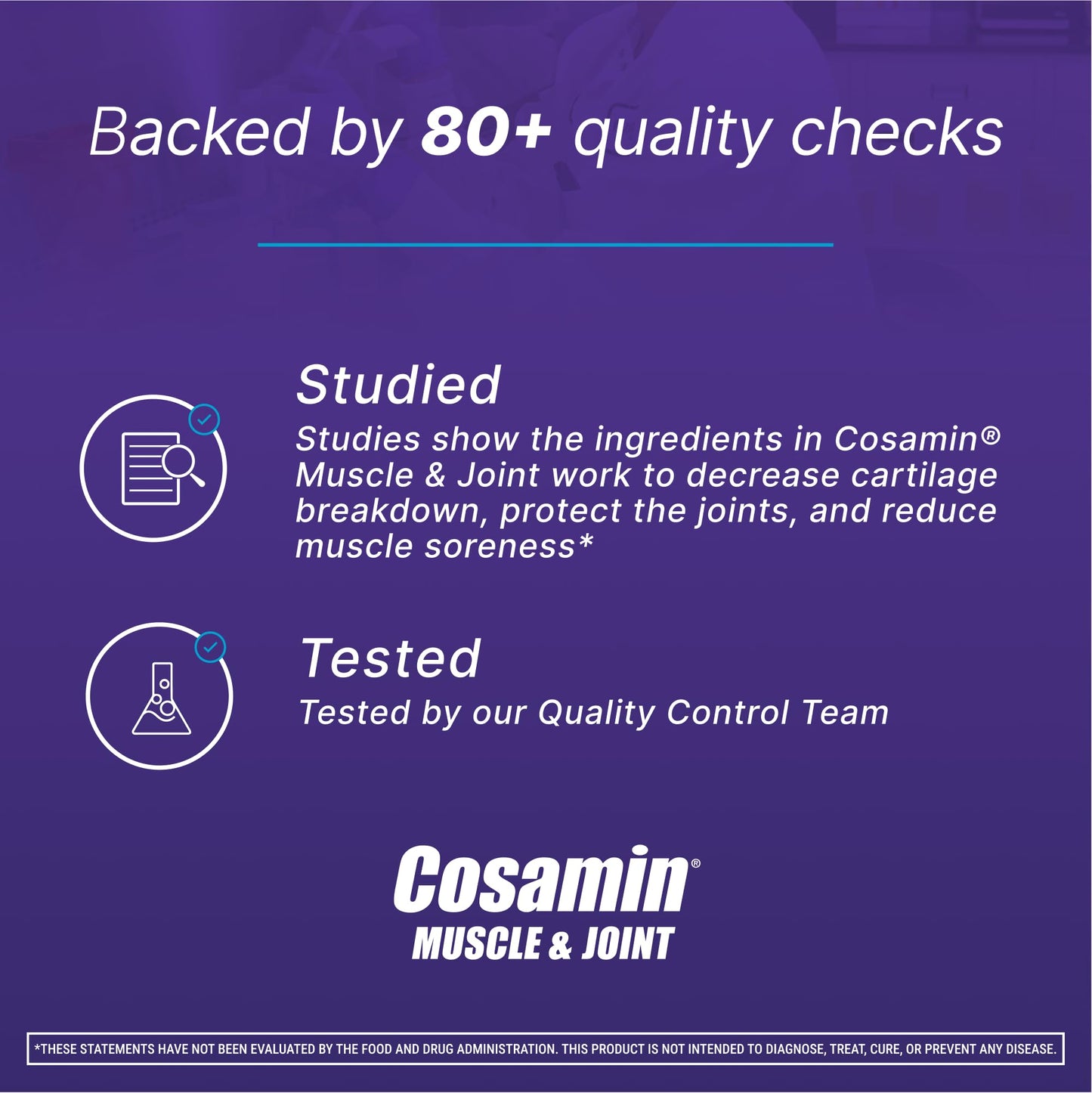 Cosamin Nutramax Muscle & Joint, Works to Decrease Cartilage Breakdown, Joint Health Supplement, Adult Men and Women Joint Health, 74 Capsules - dailyvitalstore