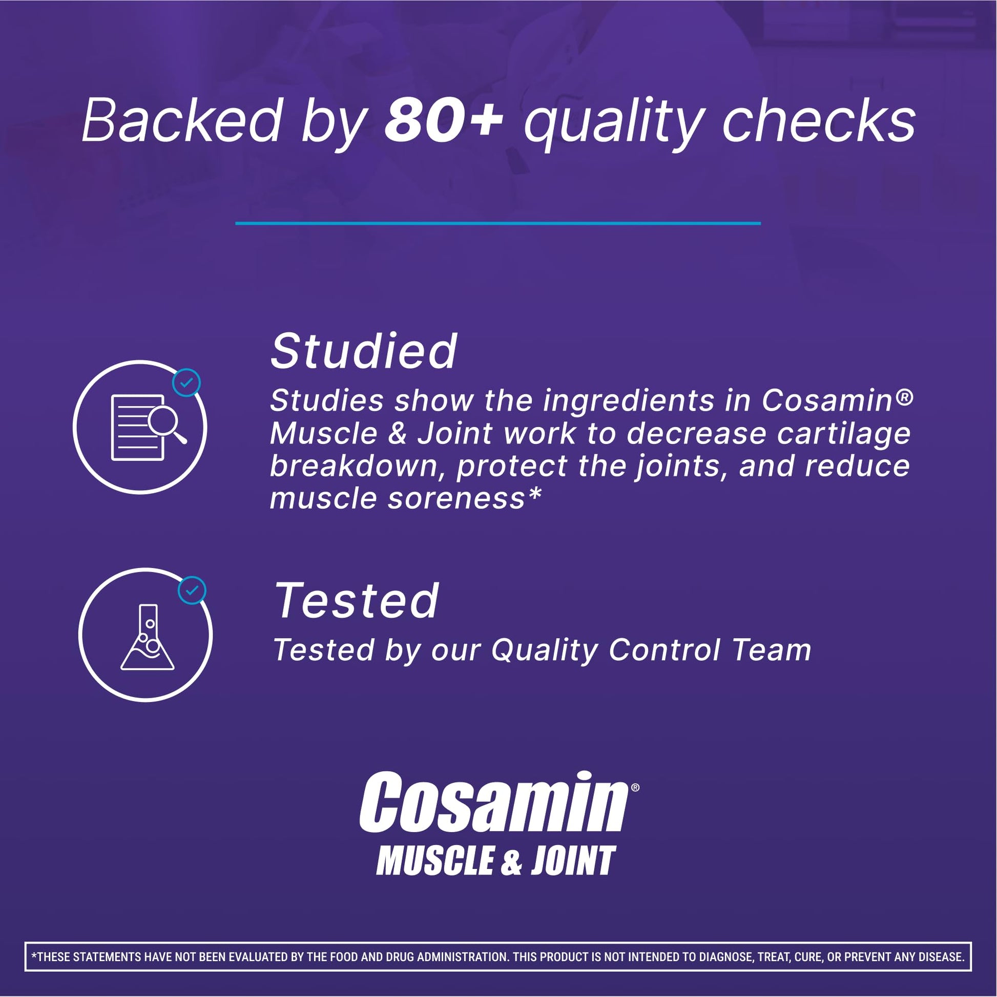 Cosamin Nutramax Muscle & Joint, Works to Decrease Cartilage Breakdown, Joint Health Supplement, Adult Men and Women Joint Health, 74 Capsules - dailyvitalstore