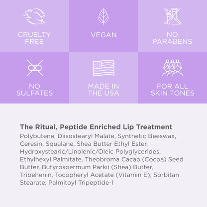 Cote Beauty’s The Ritual Lip Moisturizer for Women with Peptides, Shea Butter & Cocoa Butter for Soft & Supple Lips, Softens, and Soothes, Vegan & Cruelty-Free, 0.33 Fl Oz - dailyvitalstore