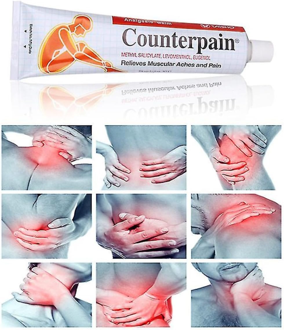 Counterpain® Warm Balm for Temporary Relief of Minor Muscular Aches and Pain, Methyl Salicylate, Levomenthol, Eugenol, Made in Indonesia - dailyvitalstore