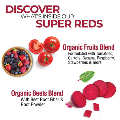 COUNTRY FARMS Super Reds, Energizing Polyphenol Superfood, 48 Super Fruits and Berries, Powerful Antioxidants and Polyphenols, Supports Energy, 20 Servings, Mixed Berry Flavor - dailyvitalstore