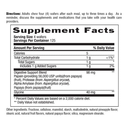 Country Life Chewable Papaya Enzymes for Digestion Support - Natural Pineapple & Papaya Flavor, Assists with Nutrient Absorption - dailyvitalstore