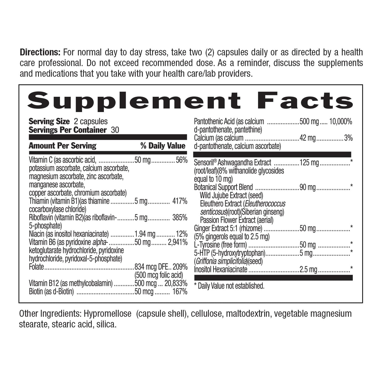 Country Life Stress Shield – Stress & Tension Relief Supplement with Ashwagandha, B-Vitamins for Energy & Emotional Well-Being, Supports Mental Clarity & Resilience, Gluten-Free, Vegan, 60 Capsules - dailyvitalstore