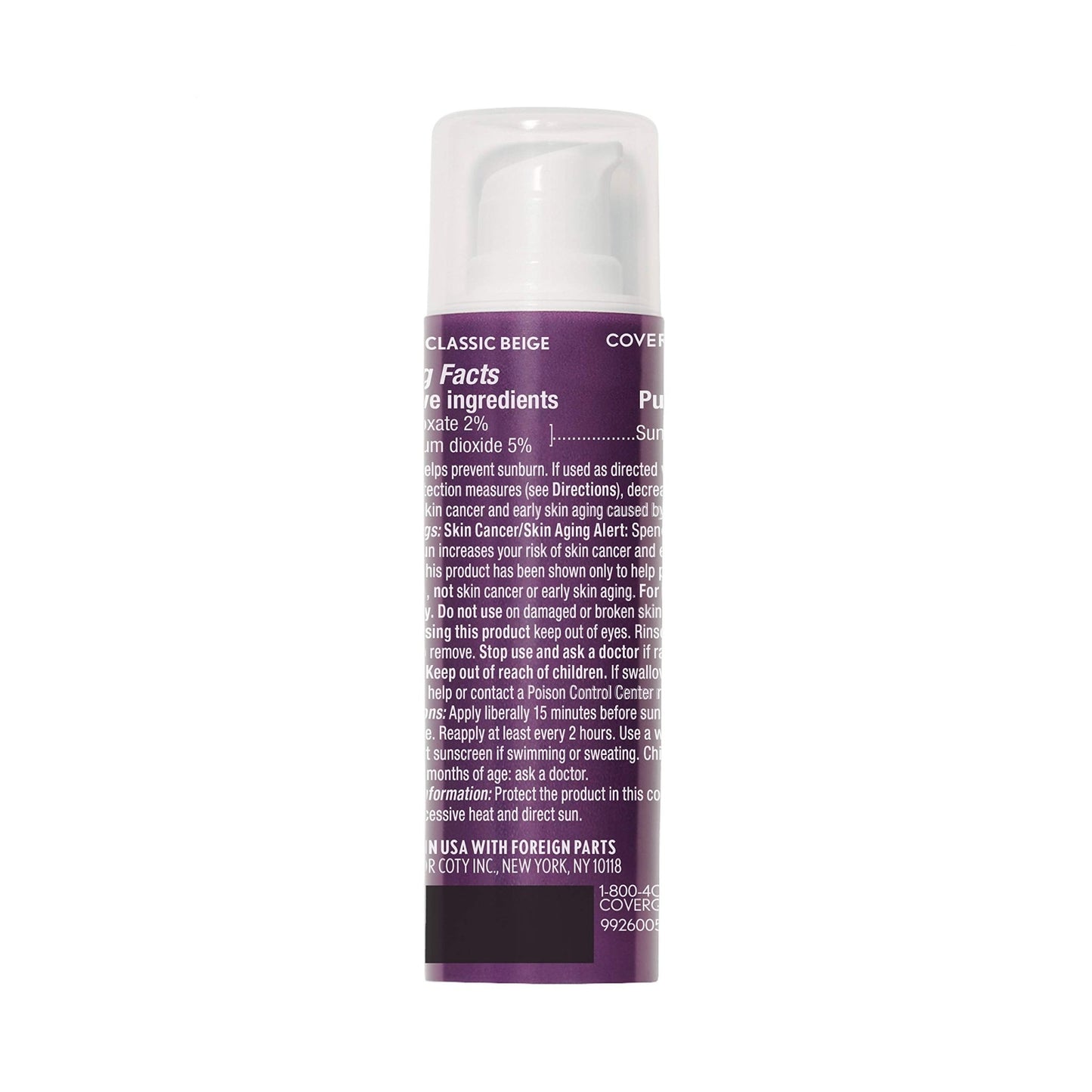 COVERGIRL Advanced Radiance Age-Defying Foundation Makeup, Classic Beige, 1 oz (Packaging May Vary) - dailyvitalstore