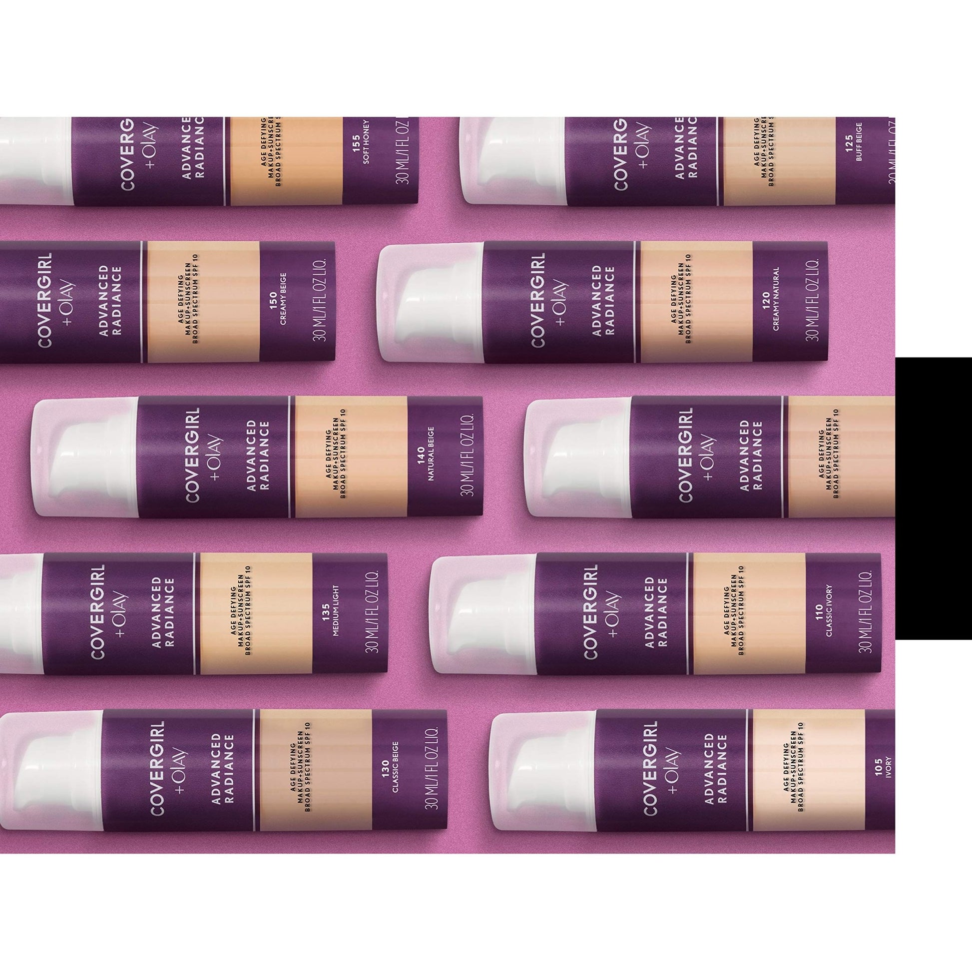 COVERGIRL Advanced Radiance Age-Defying Foundation Makeup, Classic Beige, 1 oz (Packaging May Vary) - dailyvitalstore