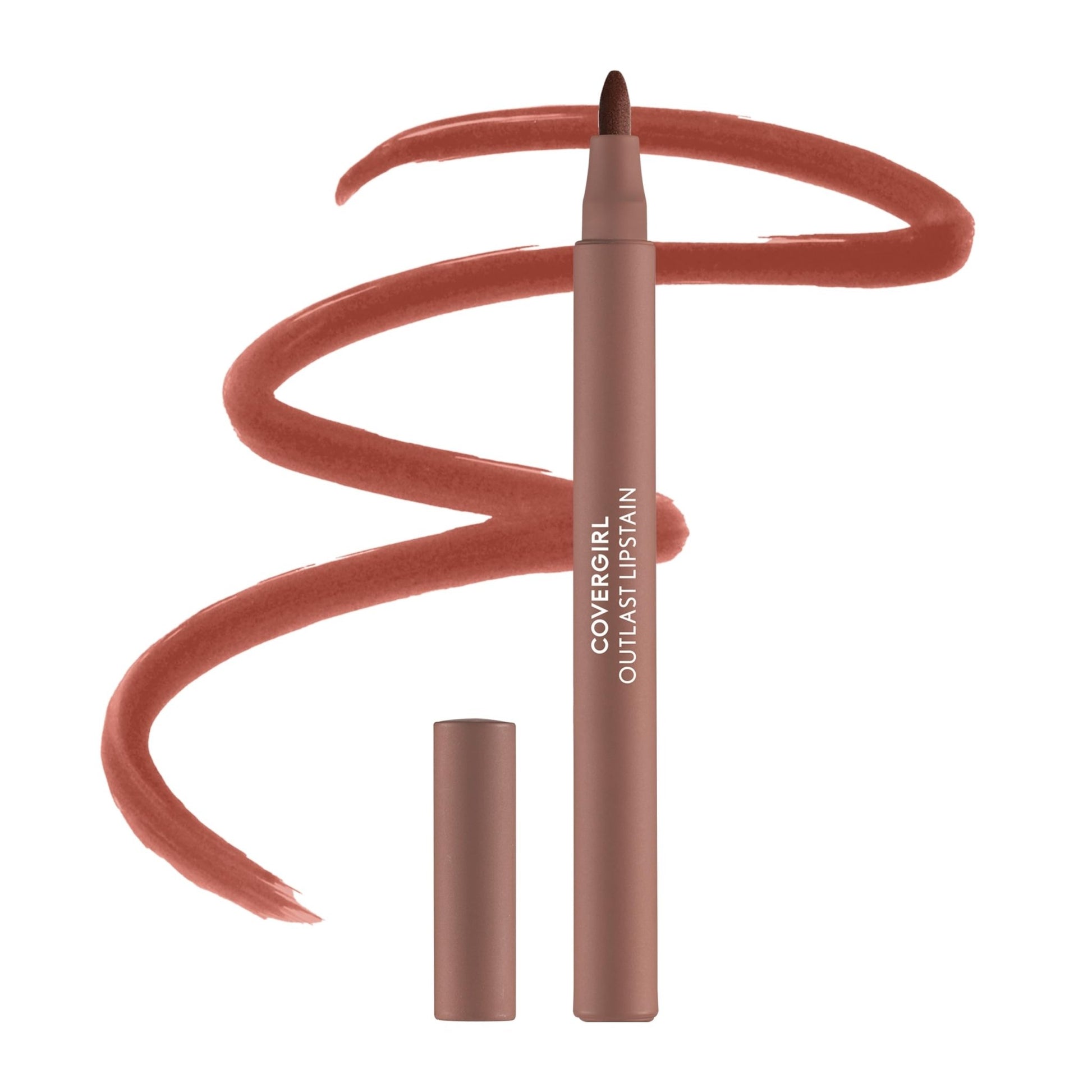 Covergirl Outlast Lipstain, 72 Iconic Darling, Smooth Application, Precise Pen-Like Tip, Transfer-Proof, Satin Stained Finish, Vegan Formula, 0.06oz - dailyvitalstore