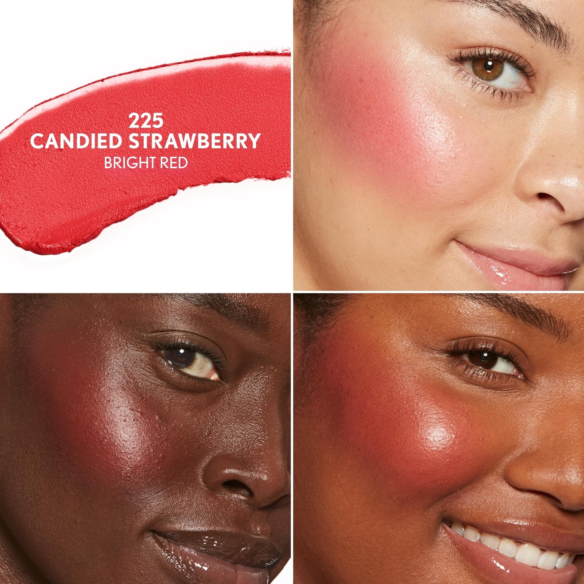 COVERGIRL Trublend Skin Enhancer Blush Balm Stick, Vegan Formula, Easy to Use, Glides on Effortlessly, Non-Greasy, Doesn't Crease - 225 Candied Strawberry (Bright Red) - dailyvitalstore