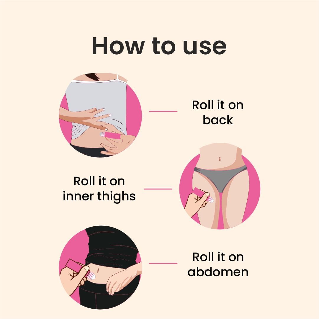 Cramp Aid Roll On for Menstrual Cramps | Instant Period Pain Relief | | Natural & Ayurvedic Alternative to hot Bags | Fits in Pocket - dailyvitalstore