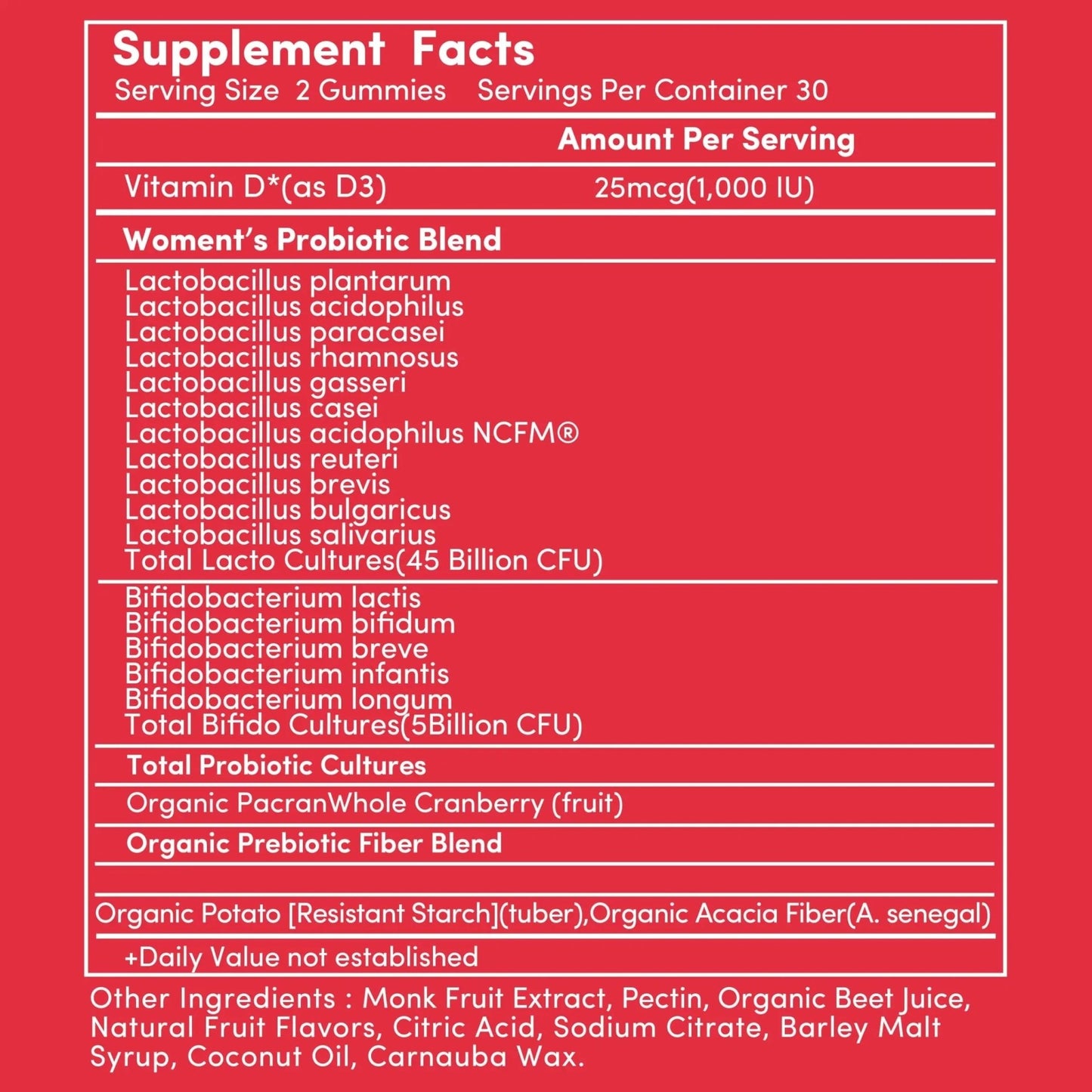 Cranberry Gummies UTI Treatment for Women | Urinary Tract Support for Women | Daily UTI Defense with Cranberry & Probiotics | Promotes Urinary Comfort & Normal Frequency | 60 Gummies - dailyvitalstore