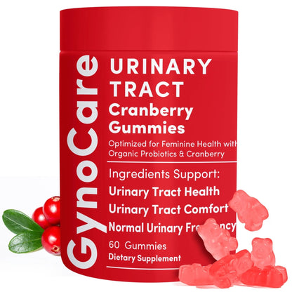 Cranberry Gummies UTI Treatment for Women | Urinary Tract Support for Women | Daily UTI Defense with Cranberry & Probiotics | Promotes Urinary Comfort & Normal Frequency | 60 Gummies - dailyvitalstore