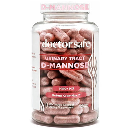 Cranberry Supplement, D-Mannose Capsules Made with Concentrated Whole Fruit Cranberry, Natural Support for Rapid Action to Help Cleanse and Protect the Urinary Tract* (120 Count) - dailyvitalstore