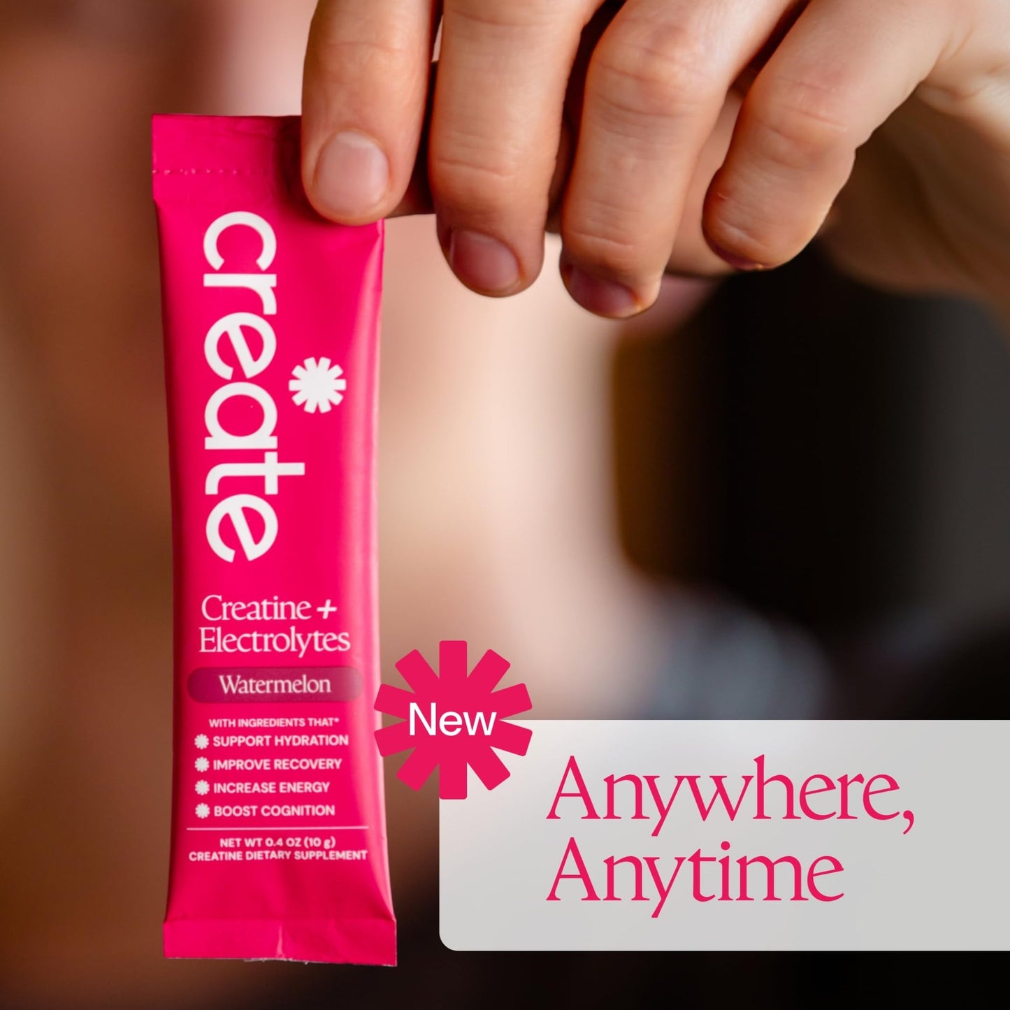 Create Creatine + Electrolytes Mix - Creatine Monohydrate Stick Packs, Supports Energy - dailyvitalstore