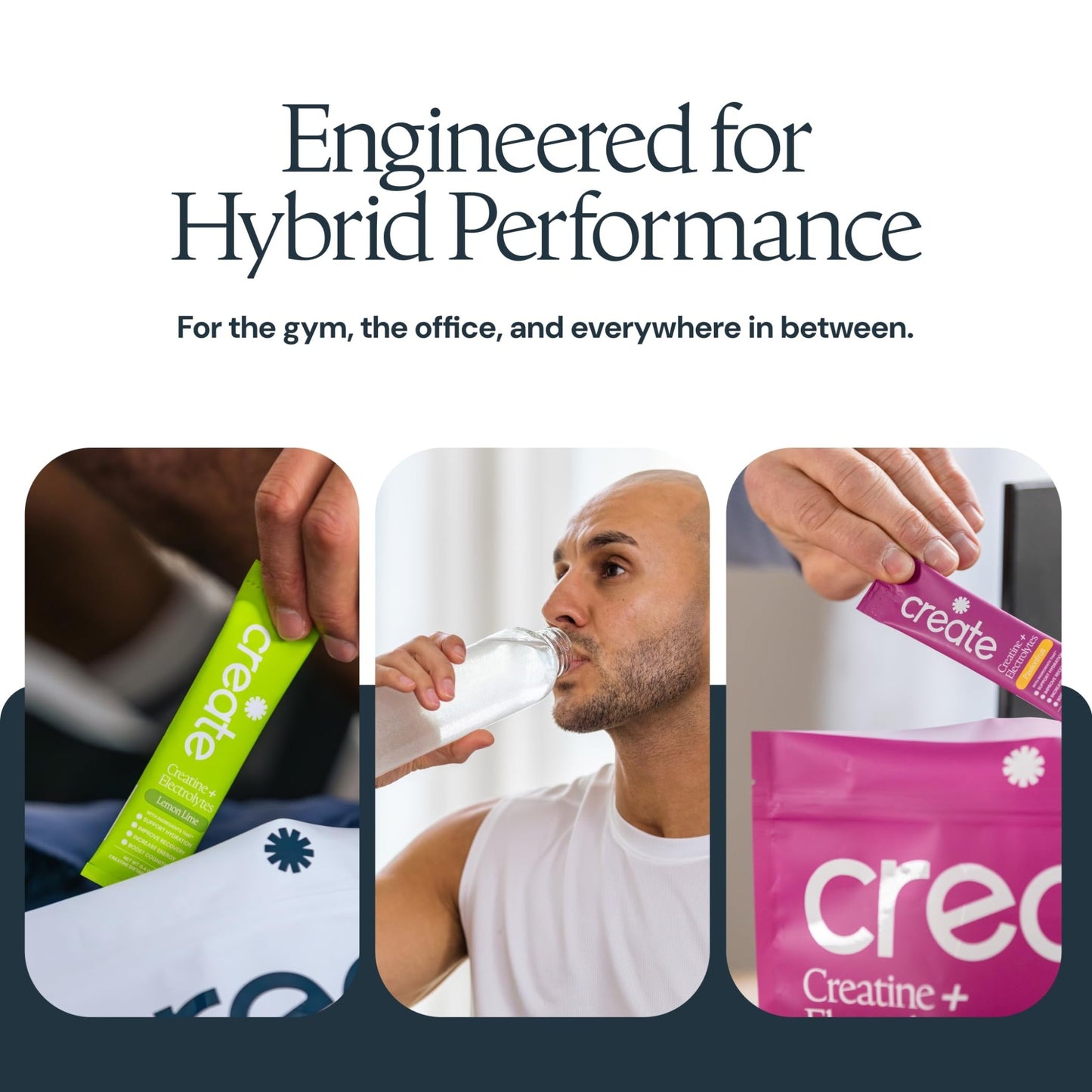 Create Creatine + Electrolytes Mix - Creatine Monohydrate Stick Packs, Supports Energy and Hydration, NSF Certified for Sport, 30 Count, Variety Pack - dailyvitalstore