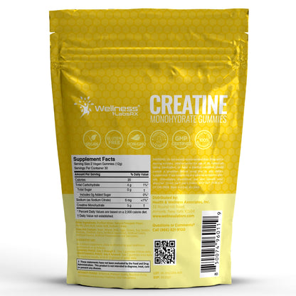 Creatine Gummies 5000mg, 30 Servings Creatine Monohydrate Gummies - Third-Party Tested Creatine for Women, Pineapple Flavor Creatine for Men, Muscle Growth, - dailyvitalstore