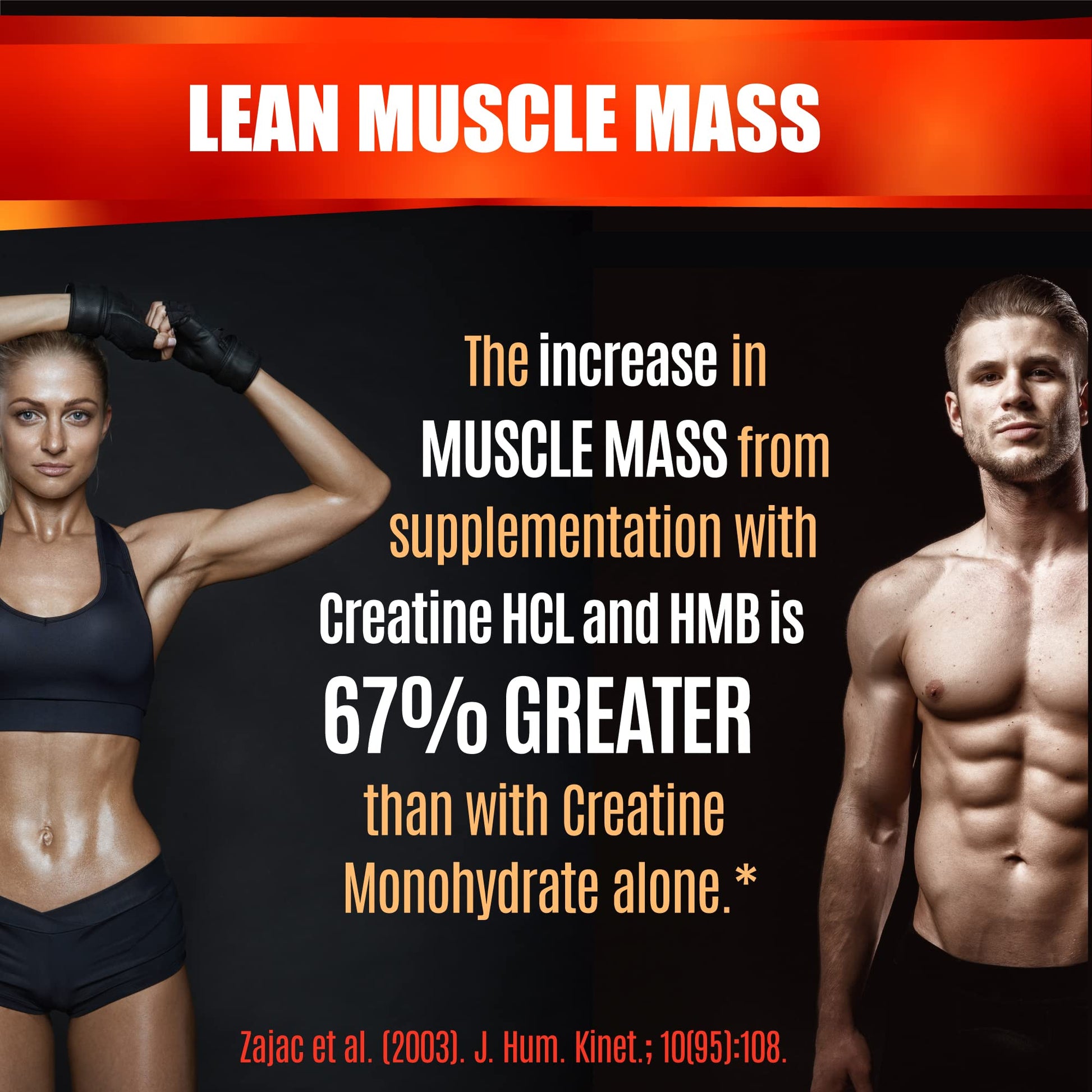 Creatine HCL Capsules with HMB - Workout Supplement for Men & Women, Muscle Builder, Endurance, Strength, Superior to Monohydrate: Instantized for Max Absorption, No Load - dailyvitalstore