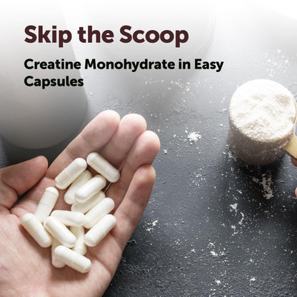 Creatine Monohydrate 5,000mg, 500 Capsules | Pure Creatine Pills – Micronized + Unflavored Powder Source, Easy Absorption | Keto, Non-GMO - dailyvitalstore