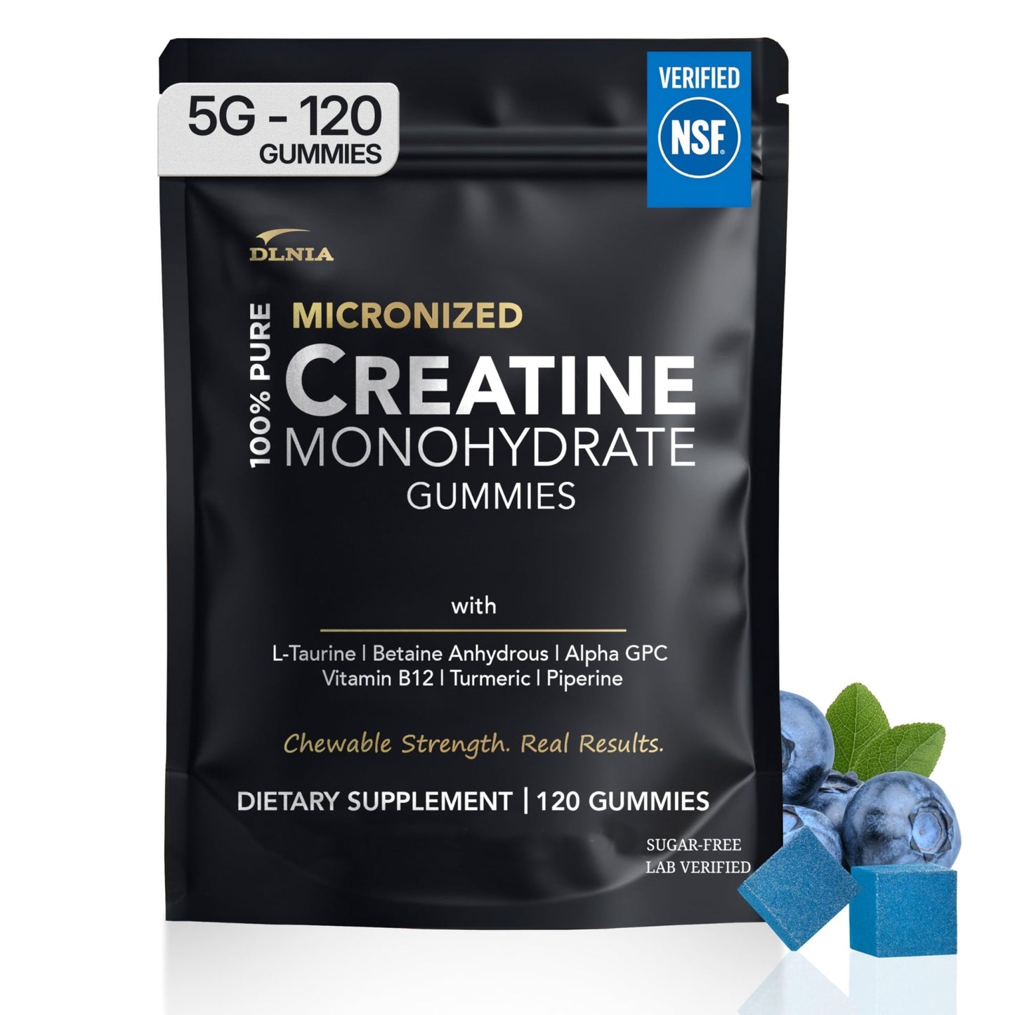 Creatine Monohydrate Gummies for Men & Women - Sugar Free & Vegan Advanced Formula W/L-Taurine + Vitamin B12 - for Muscle Strength, Muscles Builder, Recovery, - dailyvitalstore