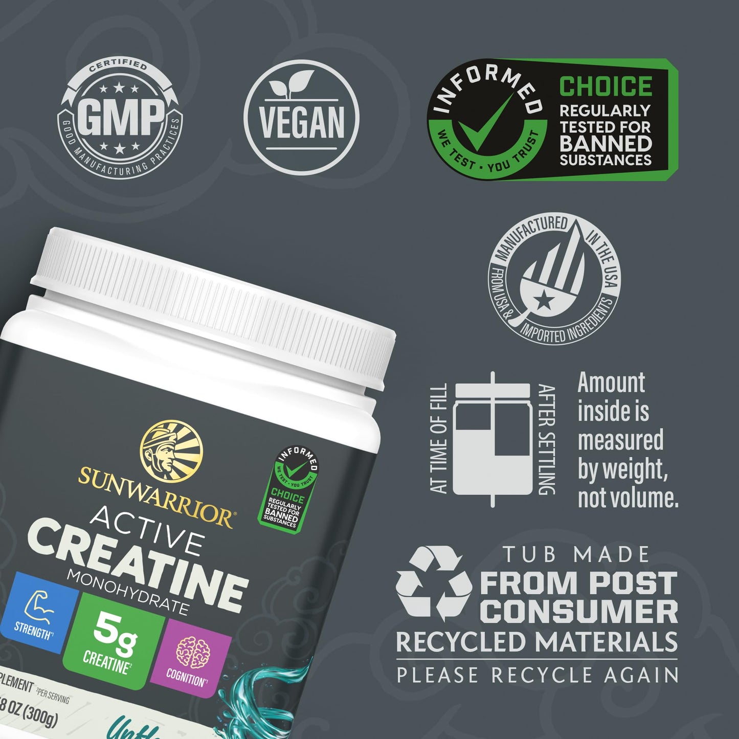 Creatine Monohydrate Powder Micronized PreWorkout Recovery Supplement | Support Muscle Building Strength Training Cognition | Vegan & Keto Friendly Easily Mixes - dailyvitalstore