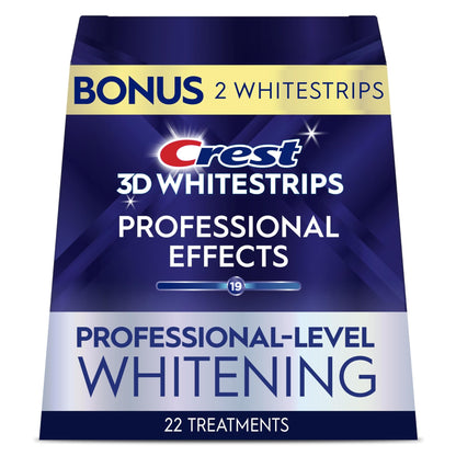 Crest 3D Whitestrips Professional Effects – Teeth Whitening Kit, 22 Treatments (20 + 2 Bonus), Each with 1 Upper/1Lower, 44 Strips - dailyvitalstore